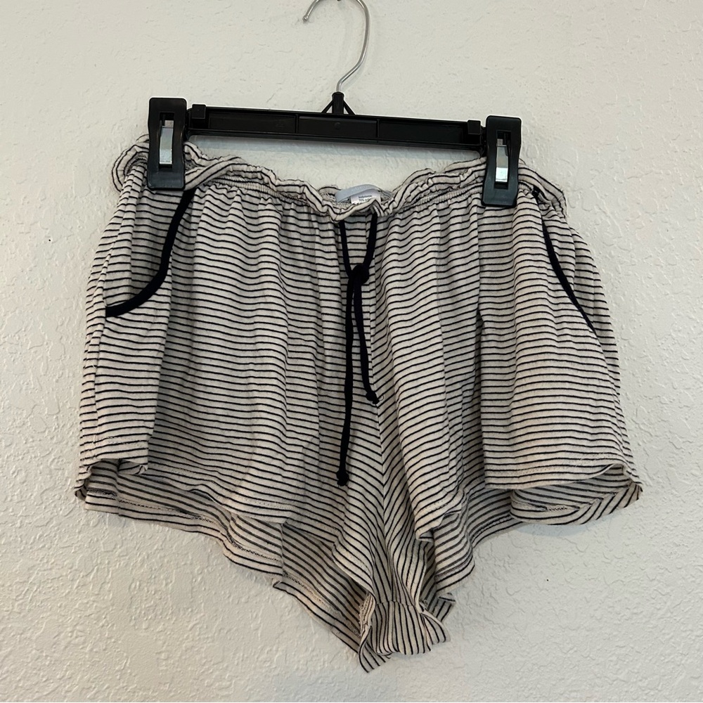 Anthro Eberjey Striped Sleep Shorts
